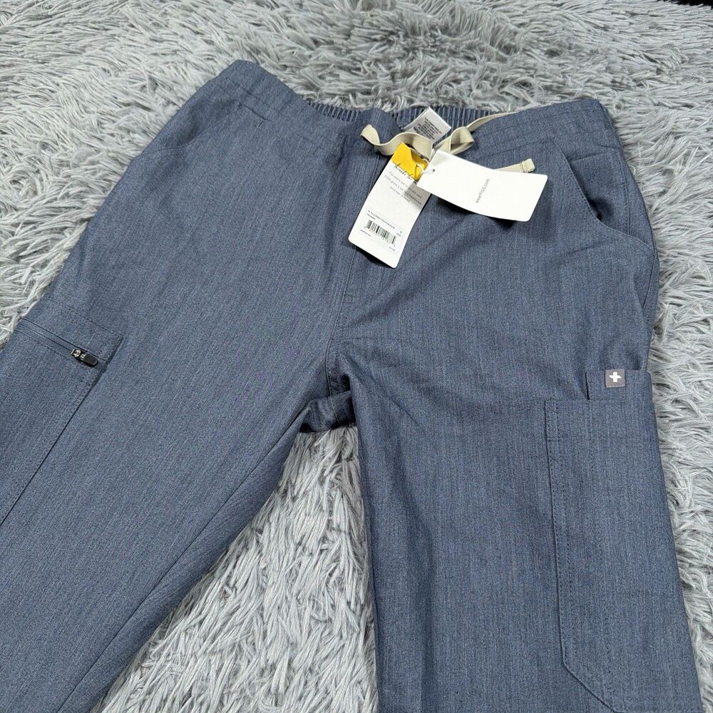 Figs Adult Pants Small Blue Womens Yola Skinny Regular Four Way Stretch Womens